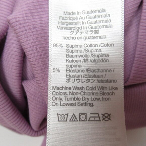 Madewell Supima Rib Halter Tank Top Vibrant Lilac Large - Picture 8 of 10